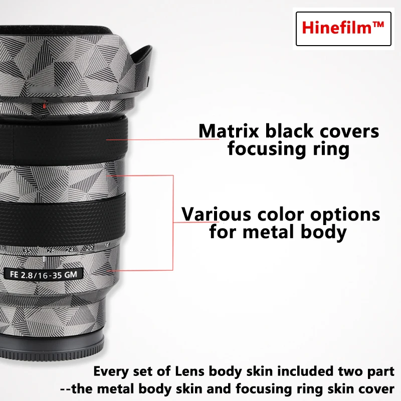 FE1635GM 1635GM / FE16-35/2.8GM Ống Kính Vinyl Decal Da Bọc Dành Cho Sony FE16-35 F2.8GM (SEL1635GM) ống Kính Dán Bao Phim