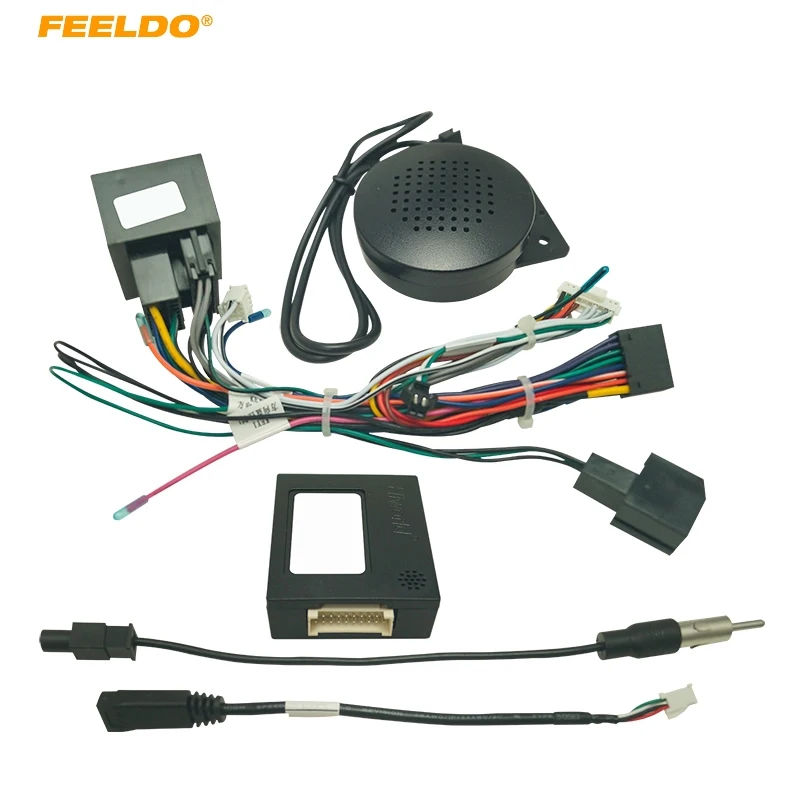 

FEELDO Car 16pin Radio Audio Wiring Harness Canbus Box For Chevrolet Cruze AVEO Malibu TRAX Stereo Installation Wire Adapter