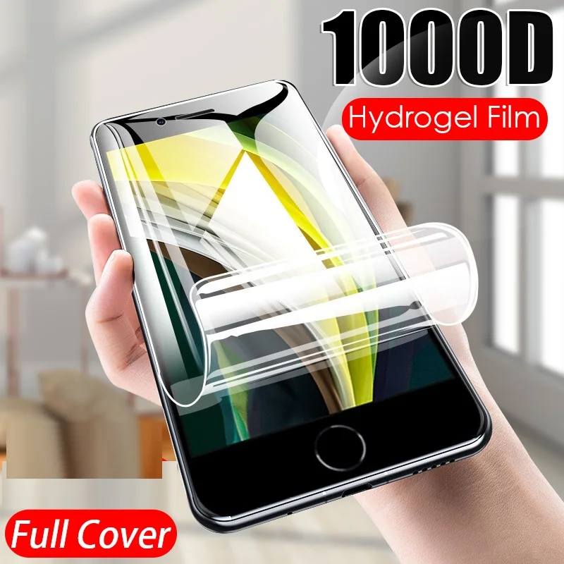 Full Cover Hydeogel Film On the For iPhone 7 8 6 6s Plus X Screen Protector On iPhone X XR XS MAX SE 5 5s 11 12 Pro Glass