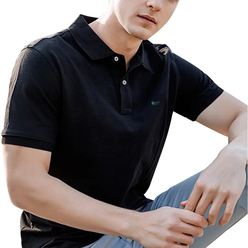 100% Cotton Brand Polo Shirt Men Camisa Masculina Tommis Camisas Short Sleeve High Quality Golf Lapel T-shirt Tops Tee