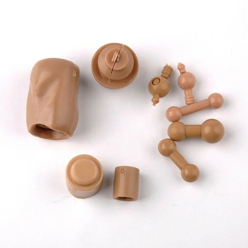 Joint Body Dolls para Figura de Ação Soldado Masculino e Feminino, Body Dolls Acessório, 1, 6 Pescoço, 12 ", Em Stock, 9Pcs