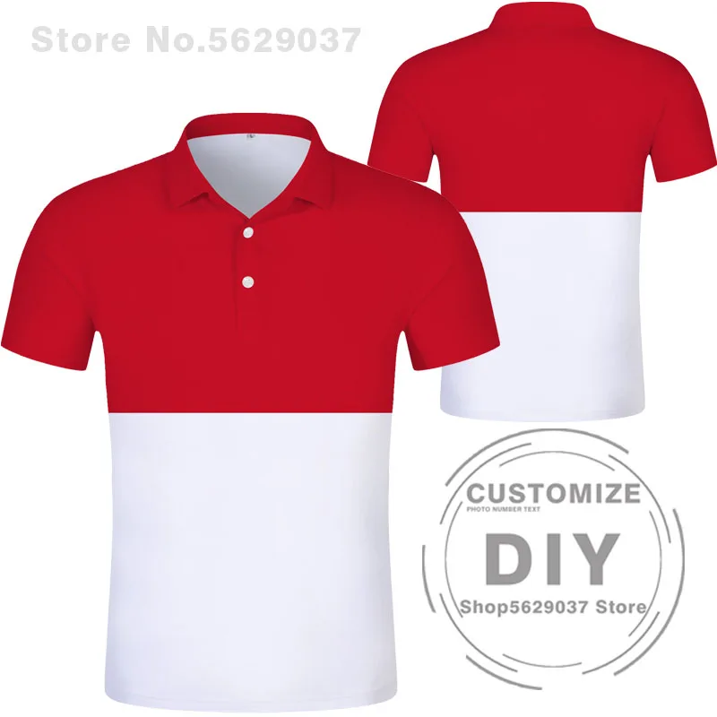 Monaco Polo Shirt Diy Free Custom Made Name Mco Polo Shirt Nation Flag Mc French Country College Print Photo Logo Text Clothing