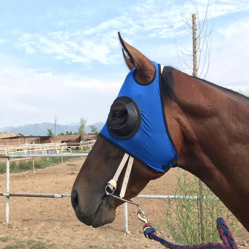 Housse de harnais, masque pour les yeux coupe-vent, lunettes de course de vitesse, masque en maille, anti-trachome, couvre-tête de cheval, haute qualité