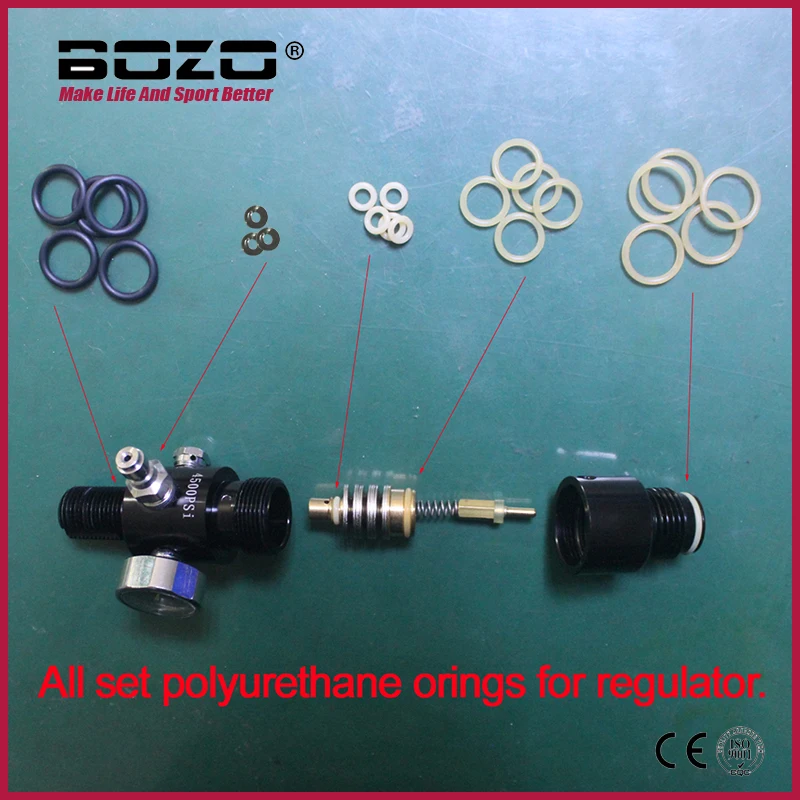 valvula reguladora do tanque de ar hpa o rings poliuretano orings backup substituir alta qualidade 10 bolsas 25 bolsas 01