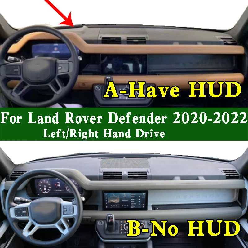 

For Range Land Rover Defender 110 90 P400 L663 2020-22 Dashmat Dashboard Cover Protective Pad Dash Mat Anti-Dirt Proof Ornaments