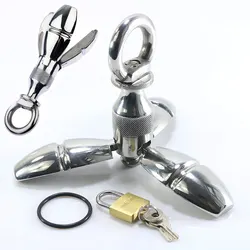 Anal Expansion Expander Butt Anus Plug Stainless Steel Sex Toys for Women Men Fetish Anal Vaginal Dilator