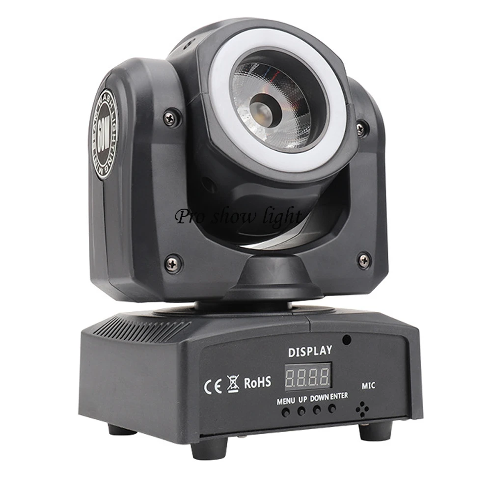 Lyre Beam Hybrid Moving Head 60W Dj Lights With RGBW 4IN1 LED DMX Control Beam Lights For Disco Parties Christmas Disco Lighting