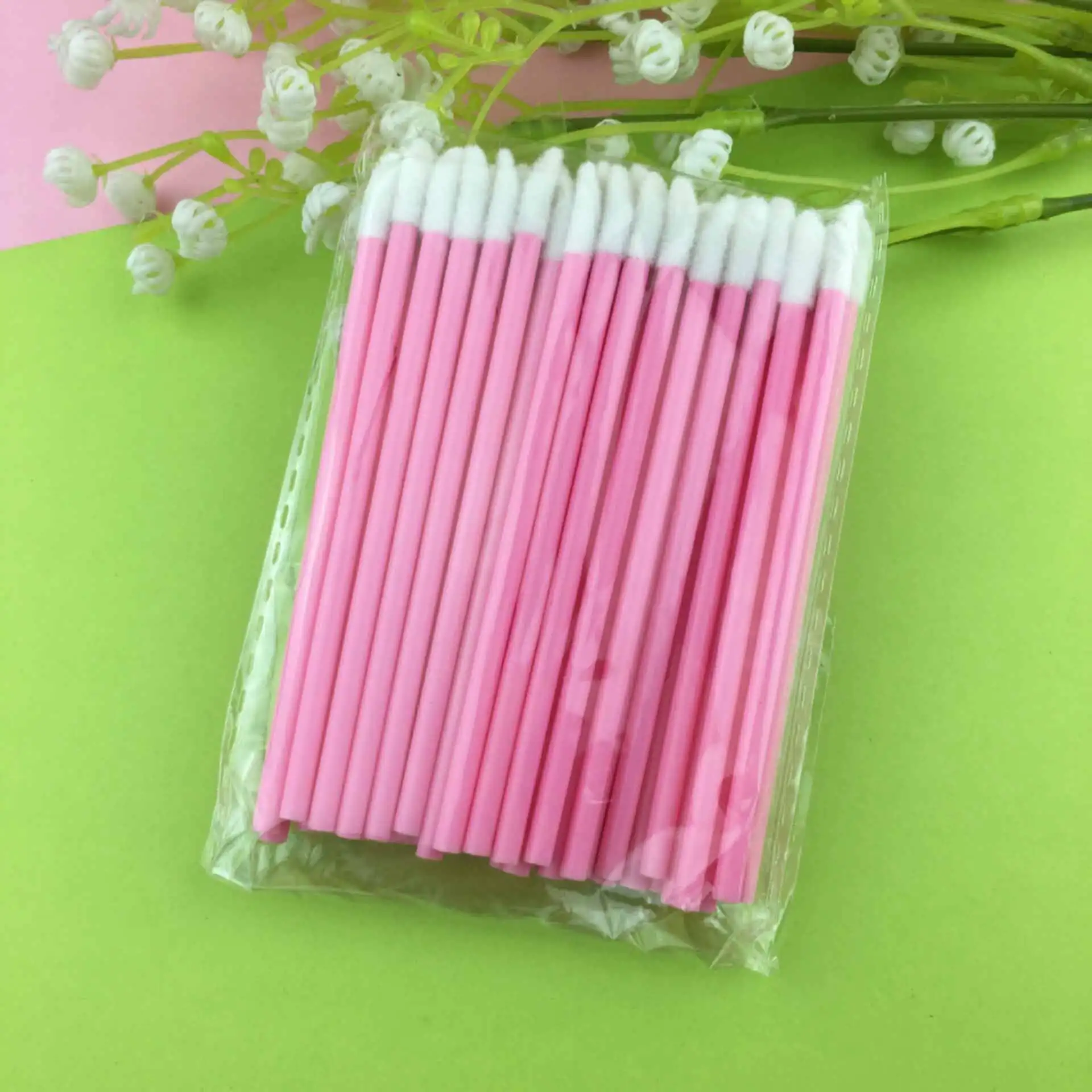 5/50pcs New Disposable Cosmetic Lip Brush Lipstick Lip Glossy Wands Pen Cleaner Applicator Eyeshadow Gloss Makeup Brushes Tools