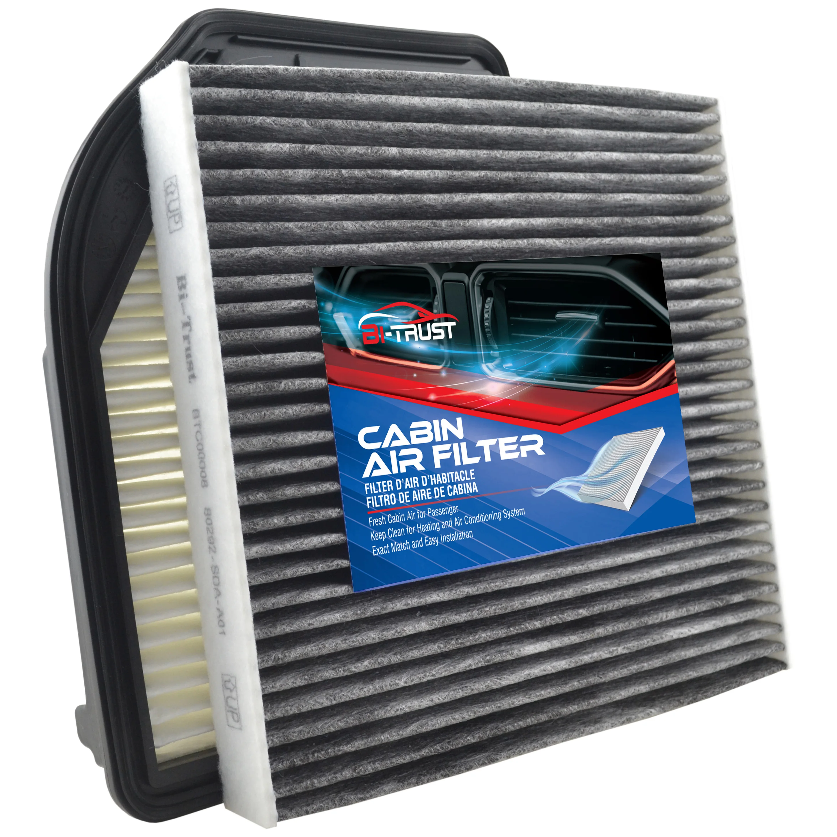 Bi-Trust Engine & Cabin Air Filter for Honda CR-V 2.4L 12-14 80292-SDA-A01 17220-R5A-A00