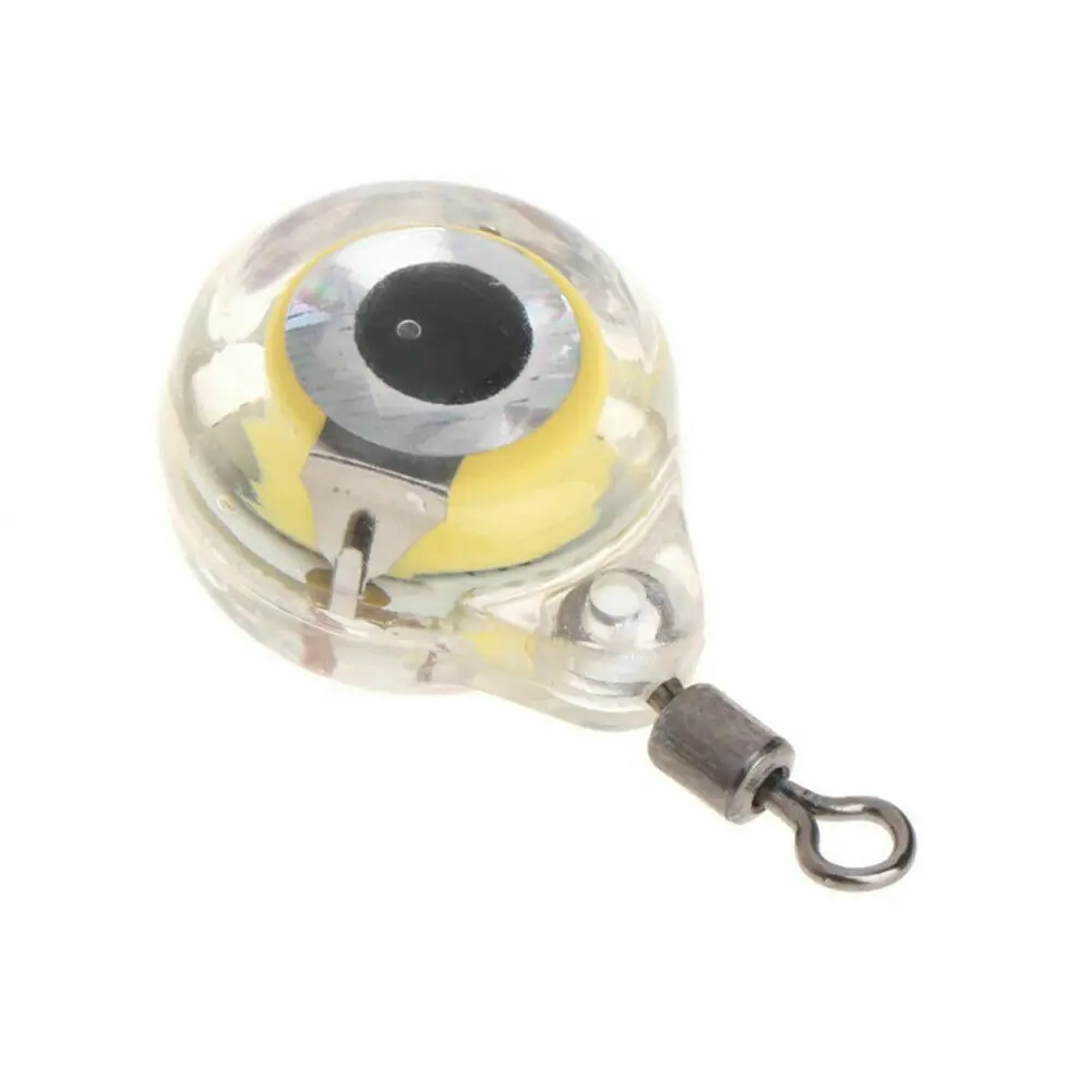 C​olorful Waterproof LED Fshing Lure Light Mini Eye Shape Underwater Luminous LED Fishing Biat Lamp Red/Blue/Green/White Light