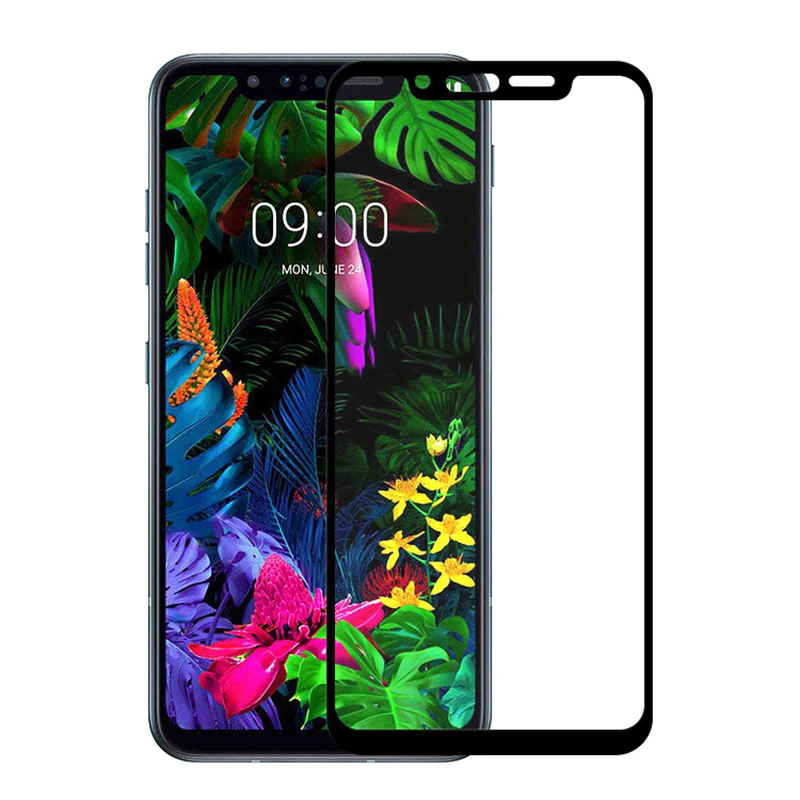 2PCS For LG G8S ThinQ  Screen Protector Full Glue Tempered Glass Protective Cover Film On LGG8S LMG810, LM-G810, LMG810EAW