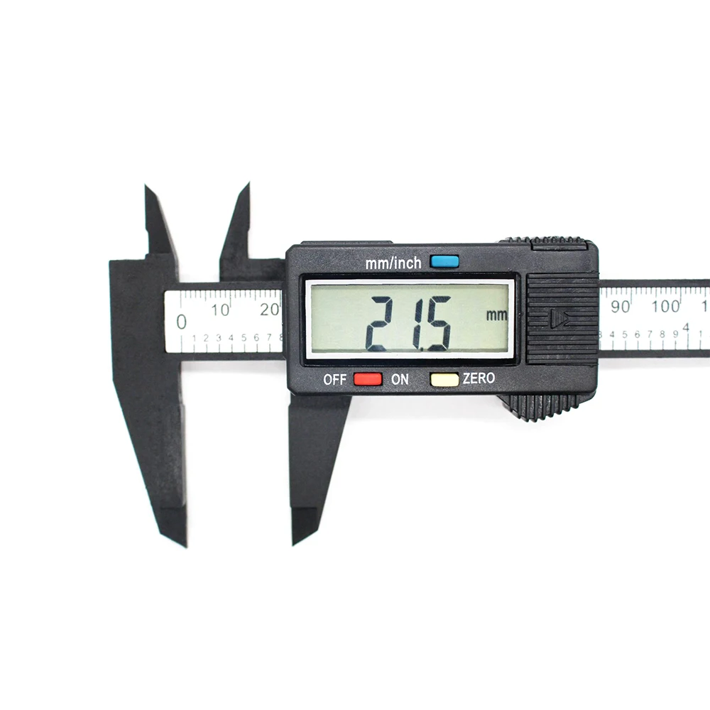 ALLSOME 0-150mm Vernier Caliper Plastic LCD Digital Caliper Measuring Tool