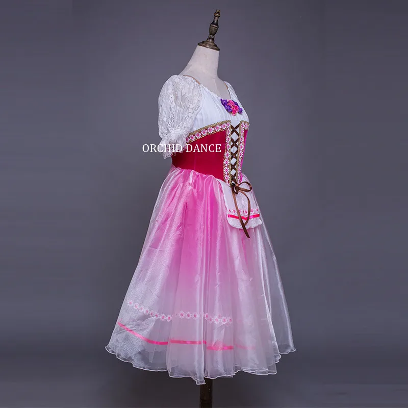 High Quality Cheap Stage Performance Ombre Maid Long Ballet Costumes For Girls