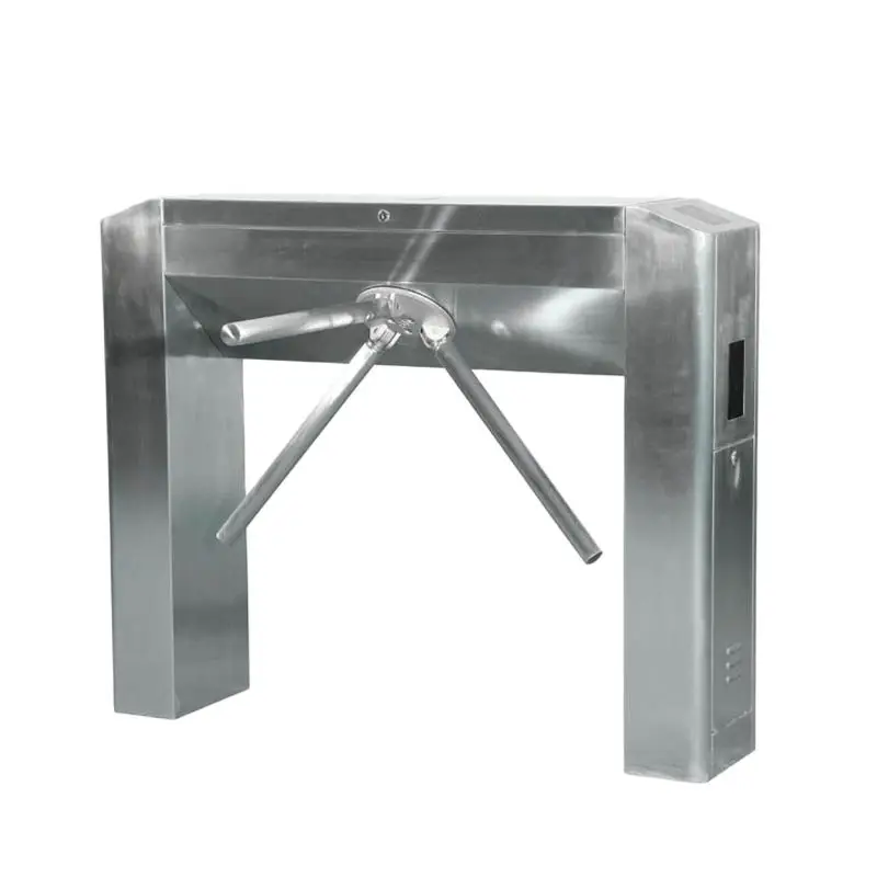 Security Bridge Type Tripod Semiautomat Turnstile Barcode Reader Direct Deal Access Control Card System for Residential Entrance