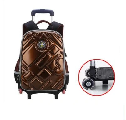 School trolley Bags with wheels School wheeled schoolbag 3D Kids Rolling Bag Children School Rolling Bag School Trolley Backpack