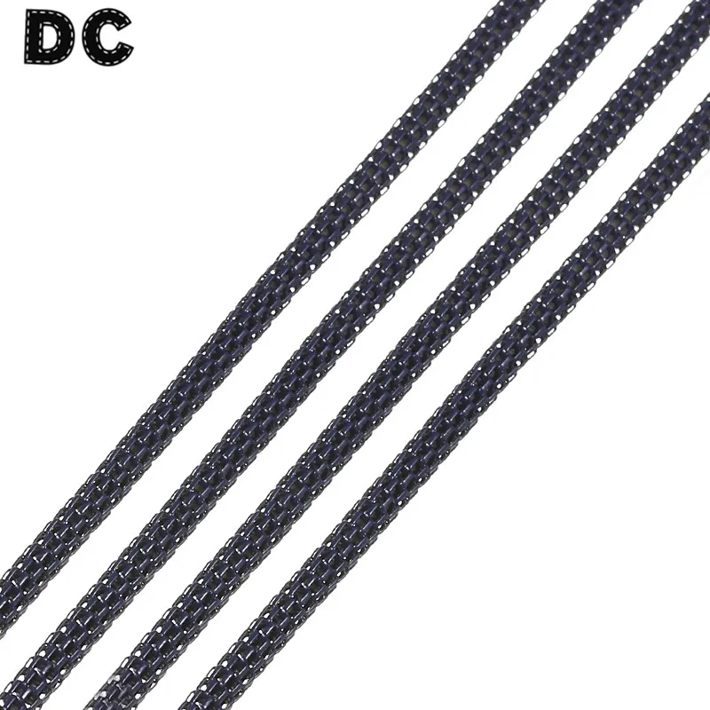 DC 5pcs/lot 19 Colors Corn Chains Metal Iron Necklace Chains Bulk Open Link Chain Dia 3mm Gold Black Bronze Diy Jewelry Findings