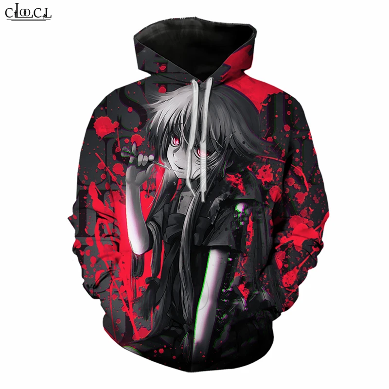 Anime Future Diary T Shirt Men Mirai Nikki Cartoon Hoodies Cosplay Costume Sweatshirt Men Women Tops T365