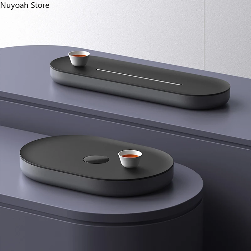 

Tea Set Round Tea Tray Office Simple Tea Table Small Dry Tea Table Saucer Household Drain Tray Tea Table Decoration Accessories