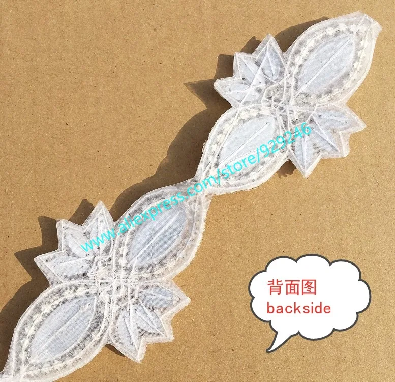 fancy big AB glass crystal butterfly trims for hairdress shiny rhinestone applique for gown dress beautiful garment accessory