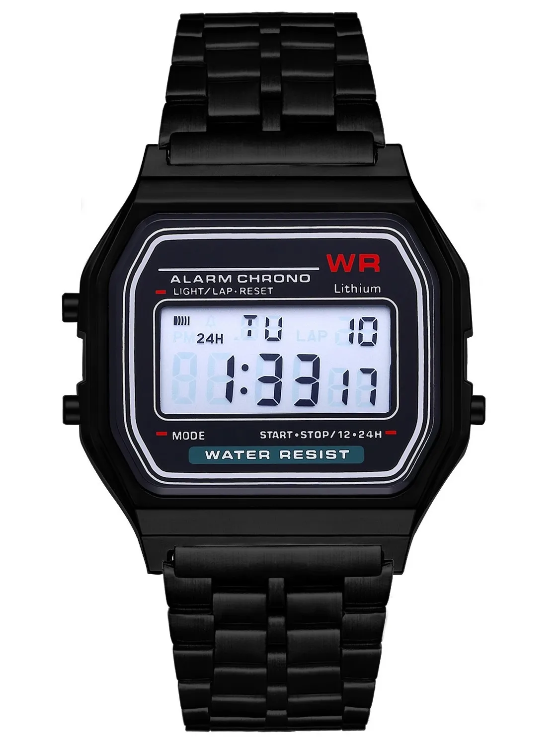 Nouveau Montre Homme F-91W bracelet en acier Montre pour hommes LED numérique sport militaire montres électronique femmes Montre-bracelet Zegarek Damski