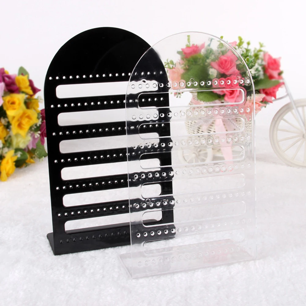 126-Hole Jewelry Shelf Jewelry Night Market Stall Plastic Shop Storage Display Props Earrings Earrings Display Stand Wholesale