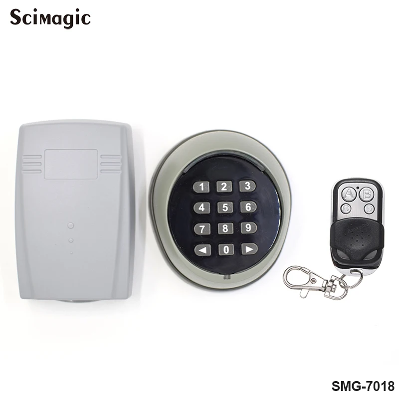 Garage Door Control Wireless Keyboard Password Switch 433MHZ Rolling Code Garage Open Remote Control Receiver Kit