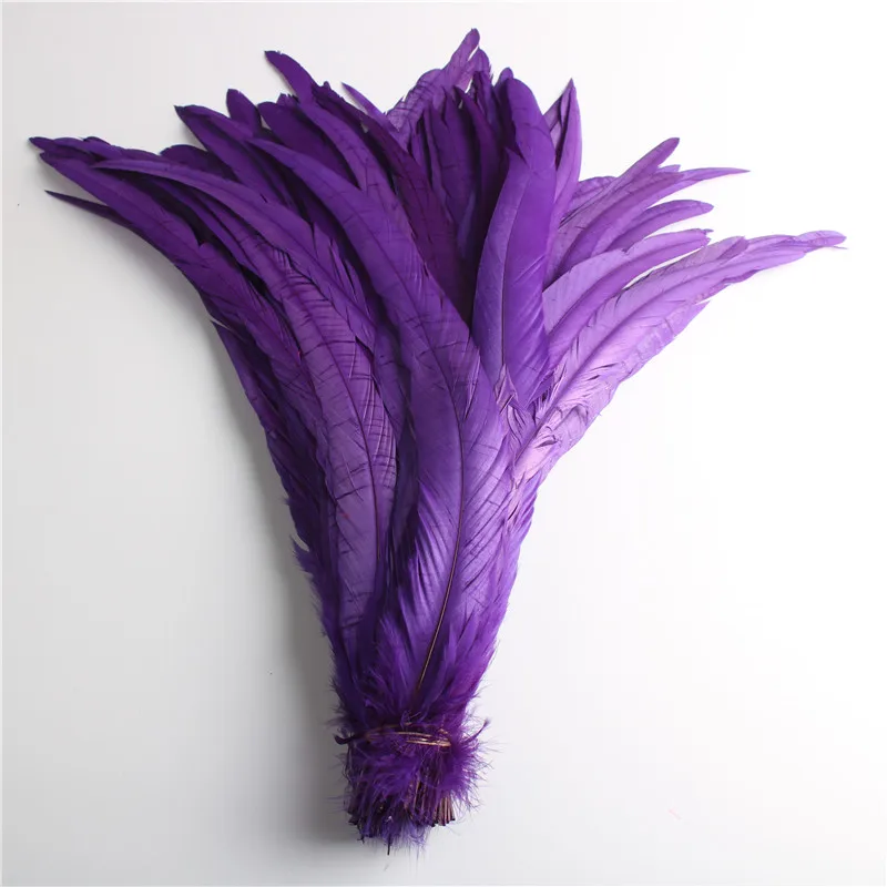 الجملة 100 قطعة ريشة الدجاج 30-35 سنتيمتر ريش ذيل الديك الطبيعي للزينة الحرفية ريشة عيد الميلاد لتقوم بها بنفسك ريشة