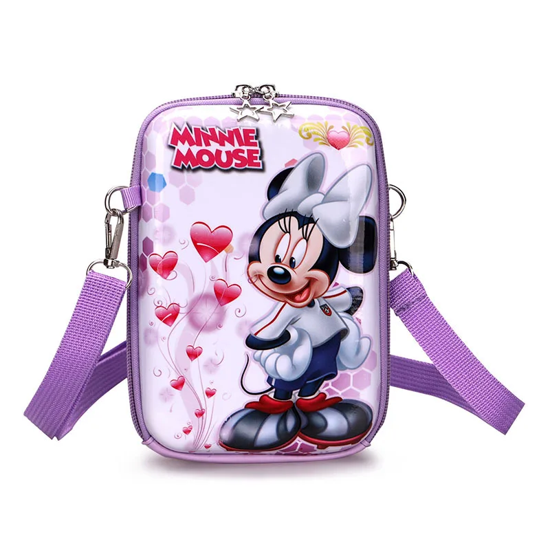 Disney Mickey Mouse cartoon women bag small square parent-child wide shoulder strap Single Shoulder Messenger mobile phone bag