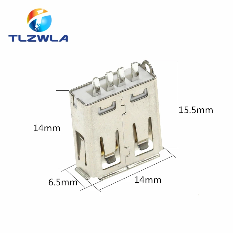 10PCS A Female Welding Line 15.0MM Welding Line Type A Female USB Driver Block Injection Body USB Interface