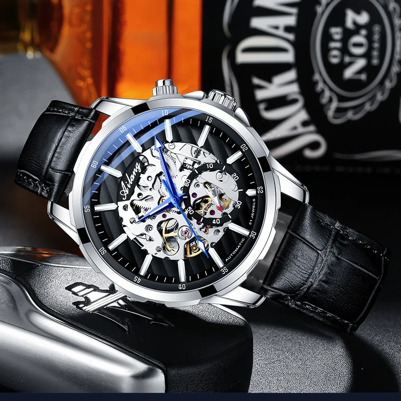 

AILANG Mens Automatic Mechanical Army Watch Fashion Design Dial Luxury Sport Wrist Watch reloj hombre erkek kol saati