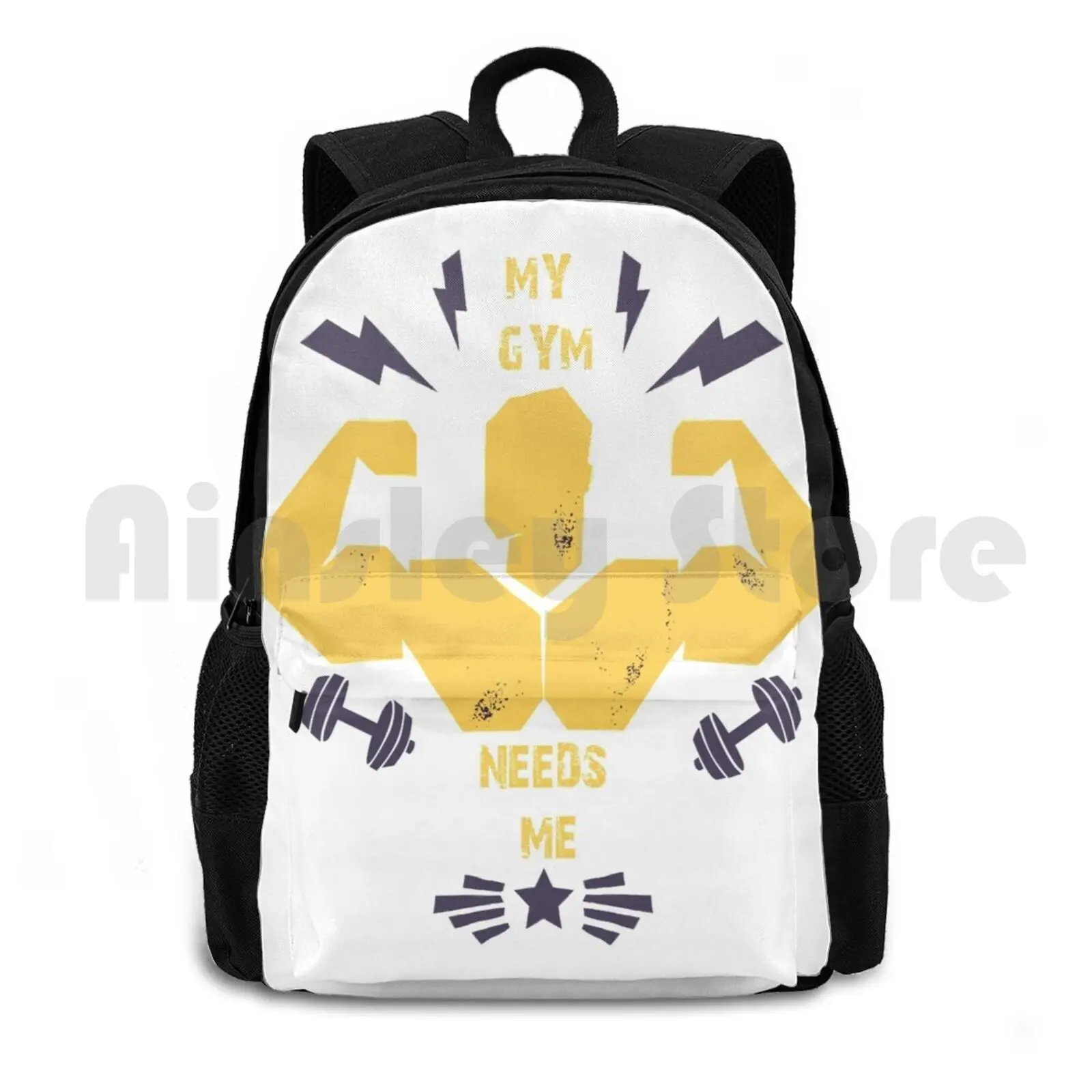 My Gym Need Me Outdoor Hiking Backpack Waterproof Camping Travel Gym Sport Sports Sports Lover Sports Lovers Sports