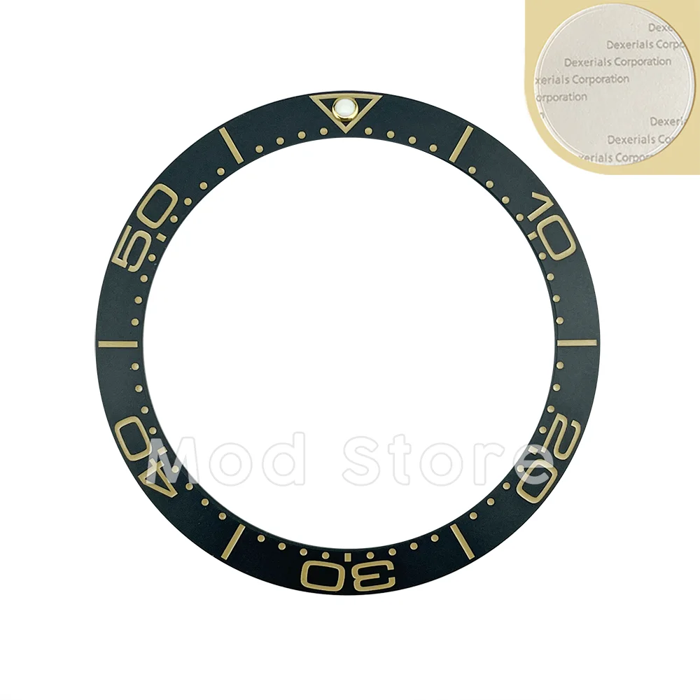 NEW Arrival 38mm Sloped Design Matte Black High Quality Ceramic Bezel Insert No Time To Die Style