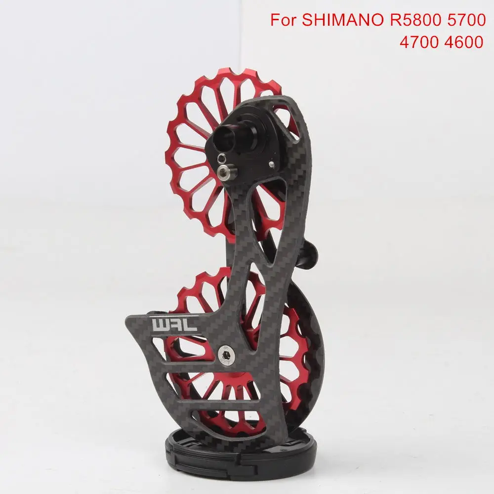 

Bicycle Jockey Pulley Carbon Fiber Ceramic Bearings 17T Rear Derailleurs Guide Wheel Set For Shimano R5800 5700 4700 4600 105