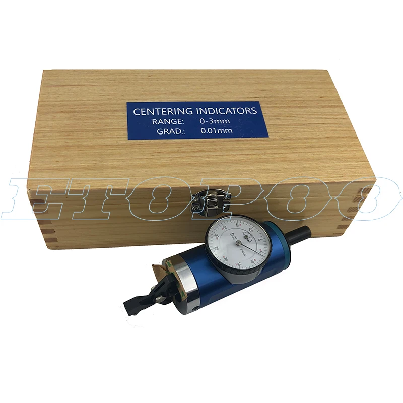 1Set Koaxial Zentrierung Messuhr Set 0-3mm Center Finder Fräsen Werkzeug 0,01mm Genauigkeit mit holz Box Zentrierung Anzeige – Detail 8