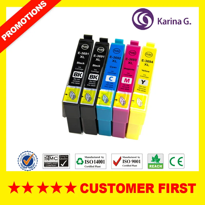 36XL Compatible for T3691 T3692 T3693 T3694 ink cartridge for Epson Expression Home XP-235A XP-332A Printer