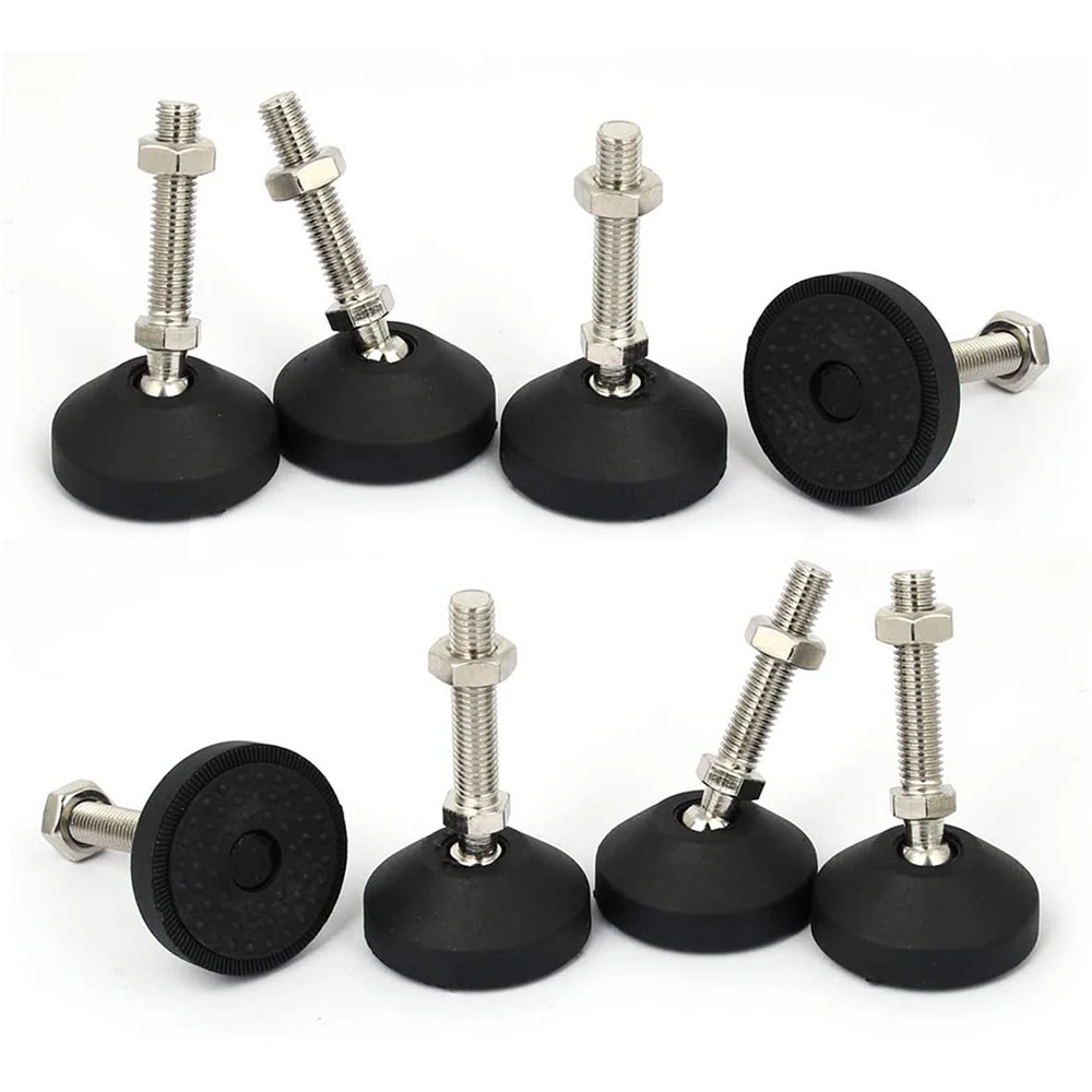 M8/M10 Adjustable Screw Furniture Support Legs Universal Hooves Fixed Anchor Cup for Machine Anti-skid Shock Absorber Protector