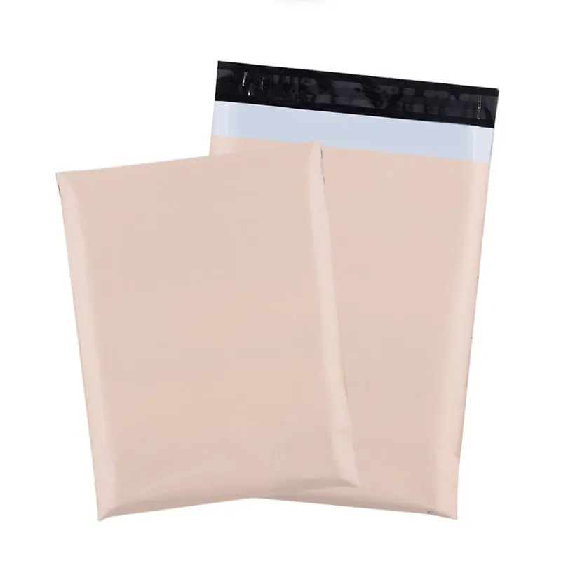 Apricot Color 50Pcs/lots Mailer Courier Bag Eco-Friendly Biodegradable Express Shipping Bags Self Seal Waterproof Clothes Pouch