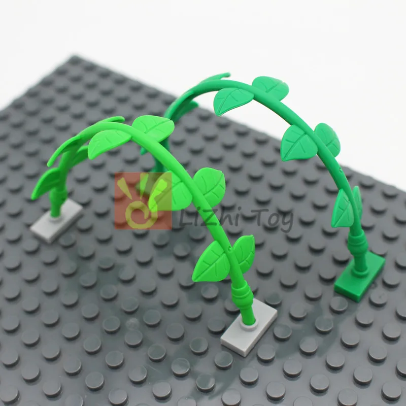 

Moc Plant Vine with Leaves 16L Garden Timbo 16981 DIY Enlighten Building Blocks Bricks Parts Compatible with Assembles Particles