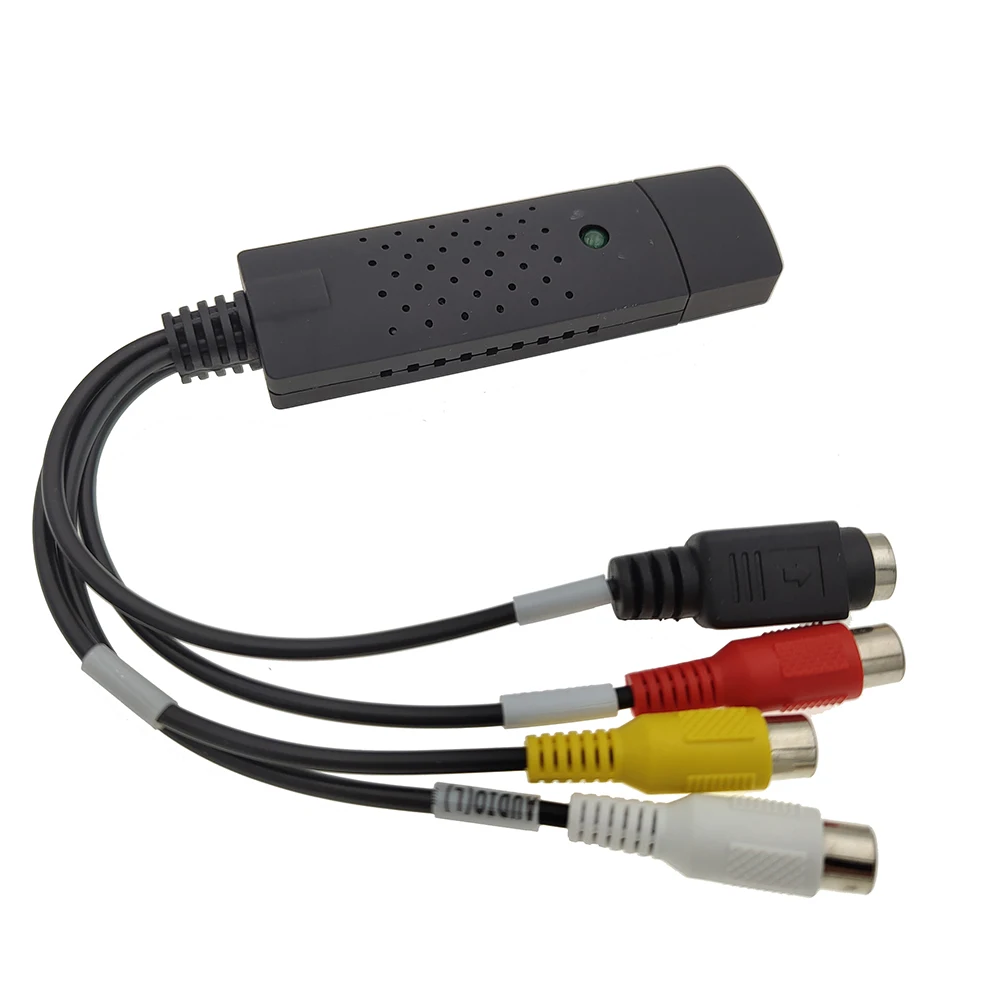 USB 2.0 Video Capture Card สำหรับ TV DVD VHS Audio Capture Adapter สำหรับทีวีวิดีโอ DVR