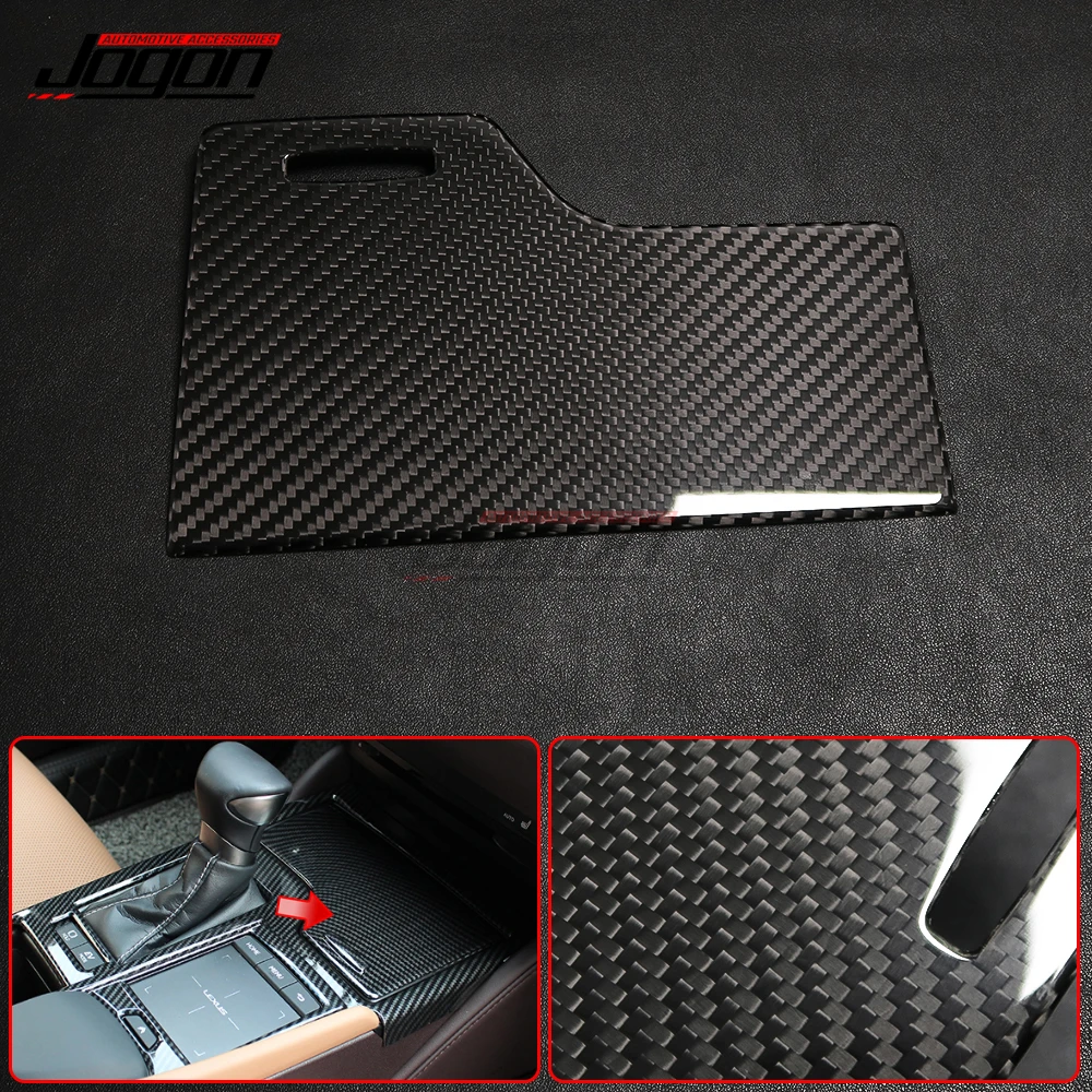 Car Central Console Water Cup Key Area Panel Trim Cover For Lexus ES XZ10 ES200 ES250 ES300h ES350 Carbon Fiber