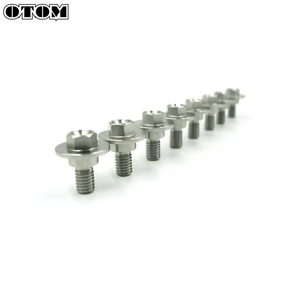 OTOM 8 Pcs Motorcycle Fairing Body Bolts Kit Fastener Clips Screw Nuts For KAWASAKI KX 125 250 500 KX250F KX450F KLX 250R 450R