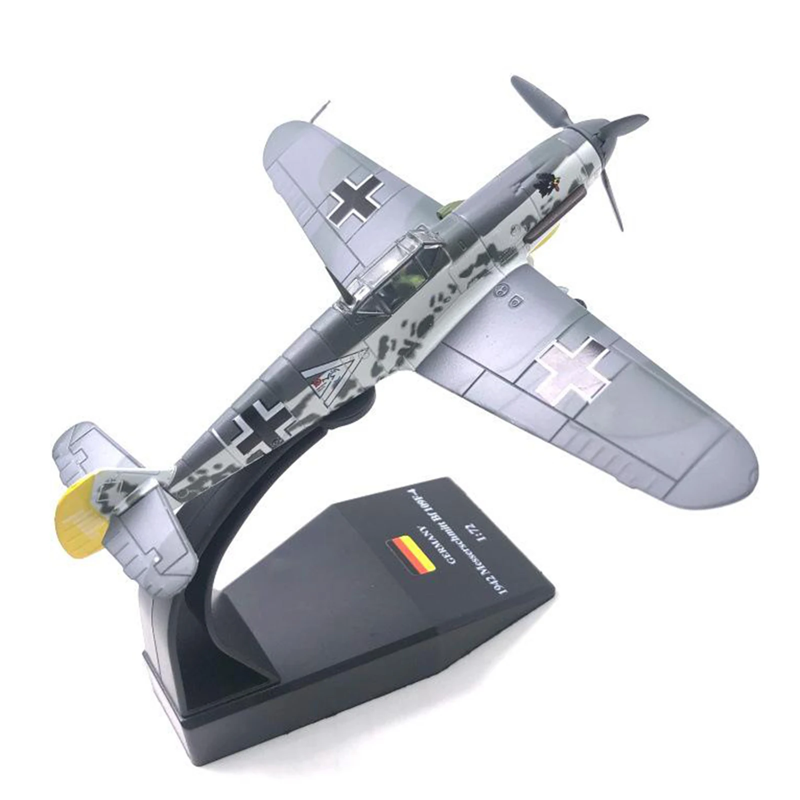 1:72 II BF109F Aircraft Model With Detachable Metal Stand Die-Cast Plane Model