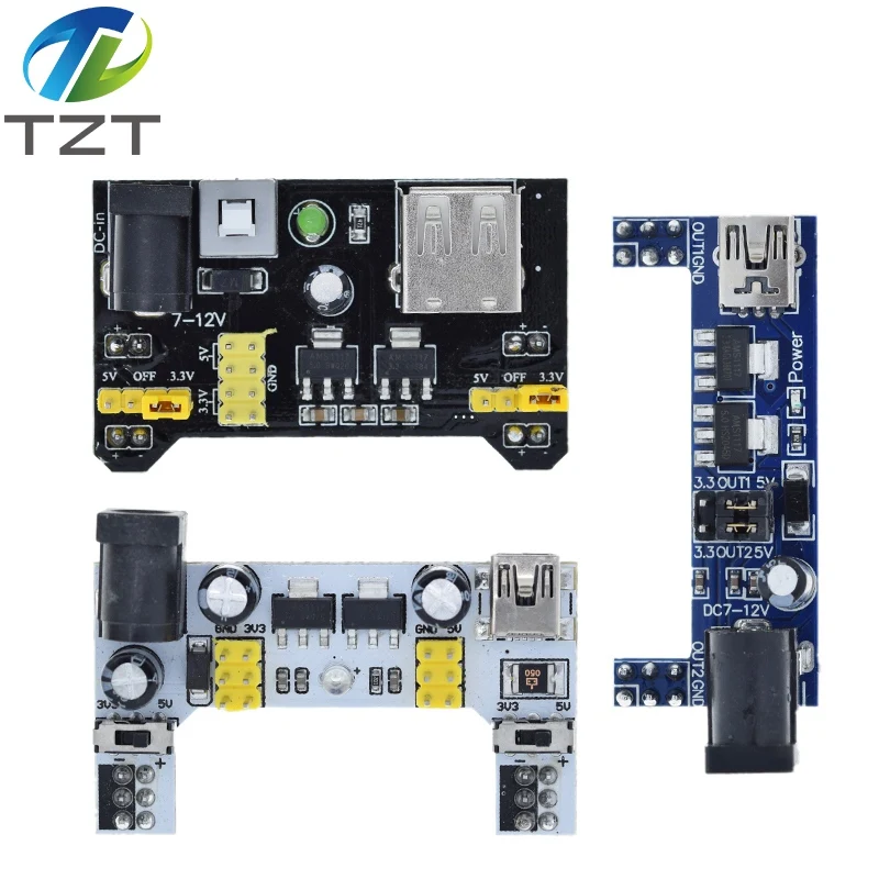 MB102 Breadboard-Stromversorgungsmodul / MB102 Weißes Breadboard-Spezial-Strommodul 2-Wege 3,3V 5V MB-102 Lötfreies Steckbrett – Detail 3