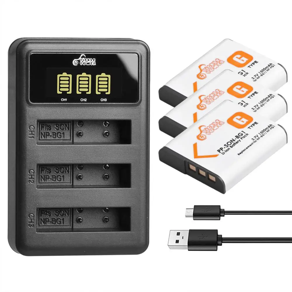 

NP-BG1 NP BG1 NP-FG1 Battery +LED 3 Slots Charger for SONY Cyber-shot DSC-H3 DSC-H7 DSC-H9 DSC-H10 DSC-H20 DSC-H50 DSC-H55