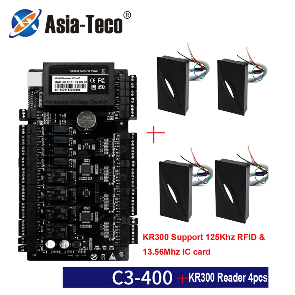 

125khz KR100E reader kit IP-based Door Access Control Panel TCP/IP RS485 Communication Advanced Access Control Wiegand 26 34