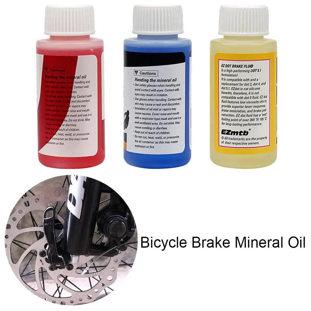 60ml DOT General Oil Bicycle Brake Mineral Oil Fluid Hydraulic Disc Brake Lubricant For Shimano Mountain Bikes