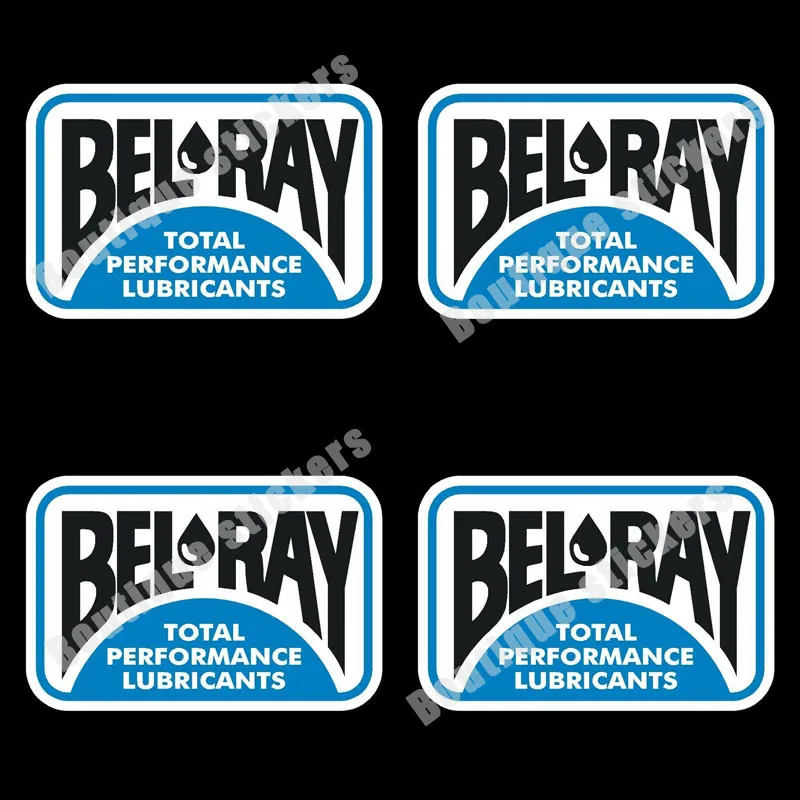 

4-piece Set Bel-Ray Total Performance Sticker Decal Motorcycle Sticker Waterproof Sunscreen Anti-UV Die Cut PVC Vinyl