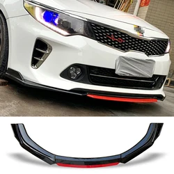 Front Bumper Spoiler for Kia Optima K5 2014 - 2017 Protector Plate Lip Body Kit Carbon Surface Chin Shovel Contrast Color Design