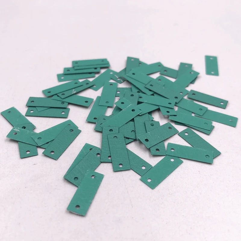 100Pcs 5*14mm Matt Rectangular Strip Bar 2 Hole PET Flat Paillettes Sewing Material,Wedding Craft,Women DIY Garment Accessory