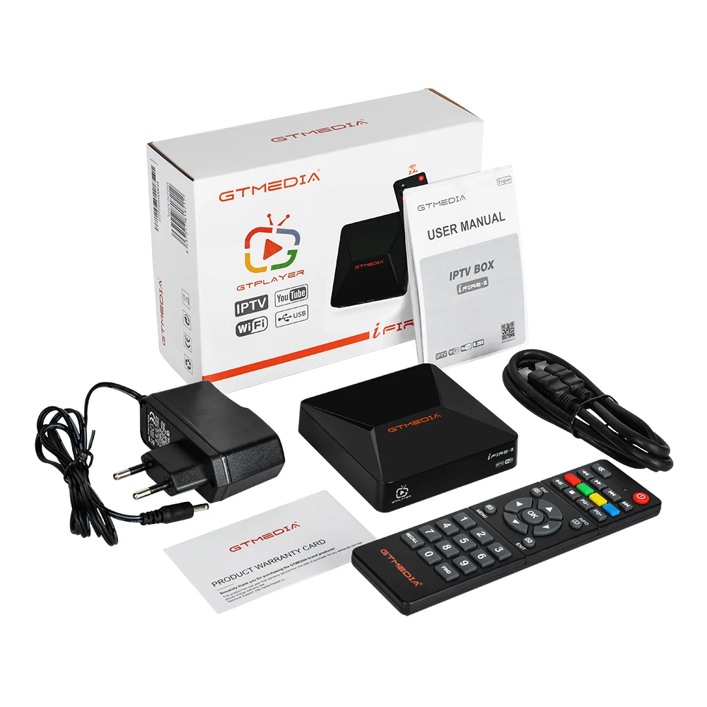 GTmedia Ifire 2 M3U TV Box 1080p HD H.265 10Bit Bulti In Wifi Ethernet MPEG 4 Media Player Set Top Box Stock in spagna europa